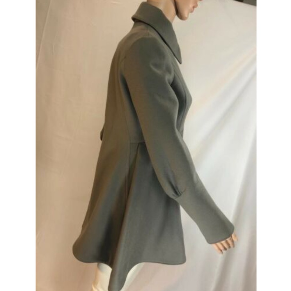 Yves Saint Laurent Womens Coat Green Wool  Sz 38 - Picture 3 of 8